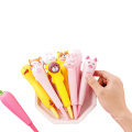 Studenten Briefpapier Cartoon Kinder Soft Dekompress Gel Stift